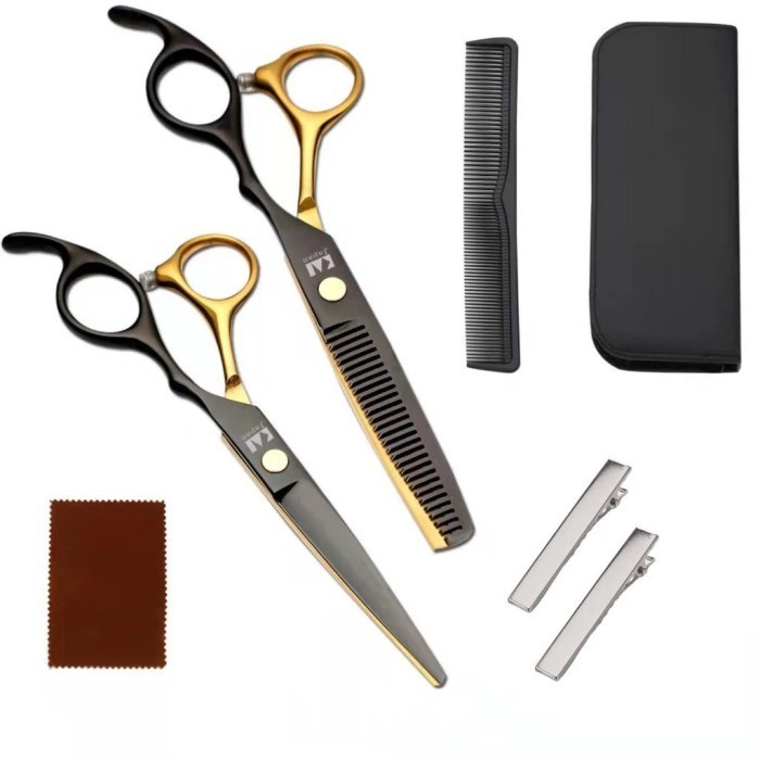 MONIC - Gunting rambut Kasho Original Jepang Barbershop 6inch gunting rambut kasho tajam gunting ram
