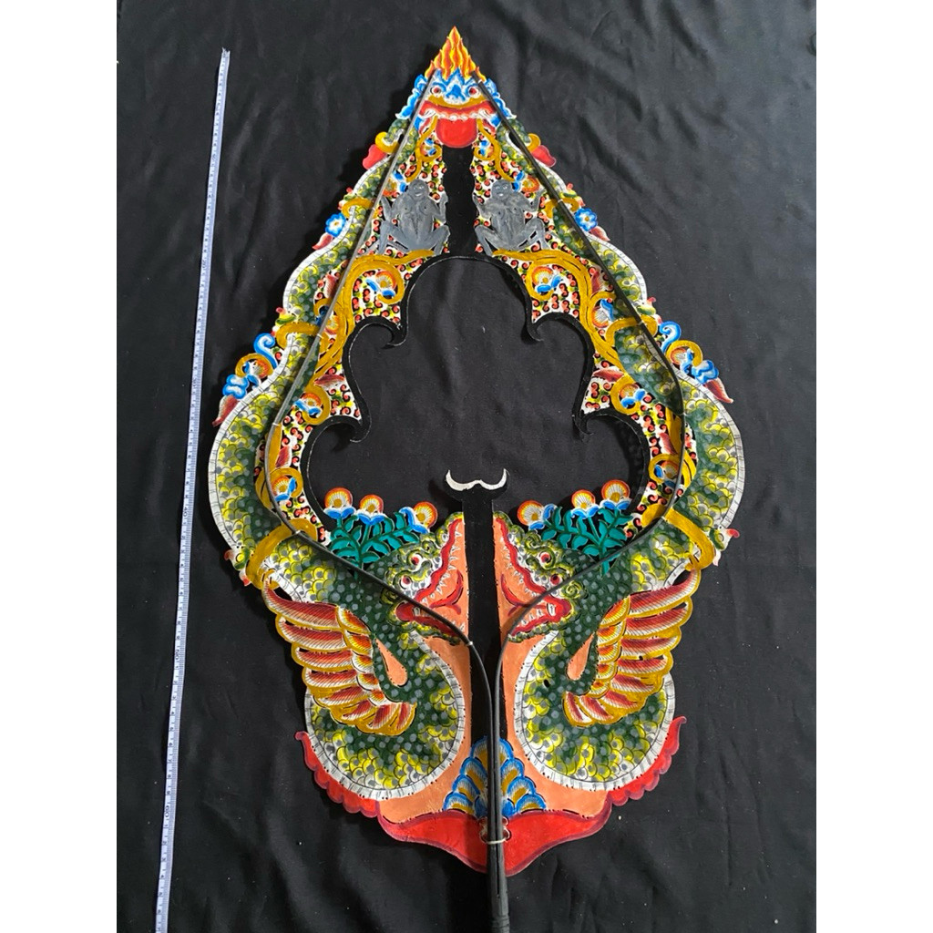 MAKRIFAT DIGITAL Wayang Kulit Asli Gunungan Bolong Kayon Alusan -+60cm Asli Pedalangan