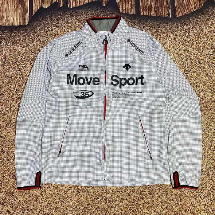 jaket windbreaker DESCENTE MOVE SPORT jaket motoran casual outdoor pria murah bagus size M