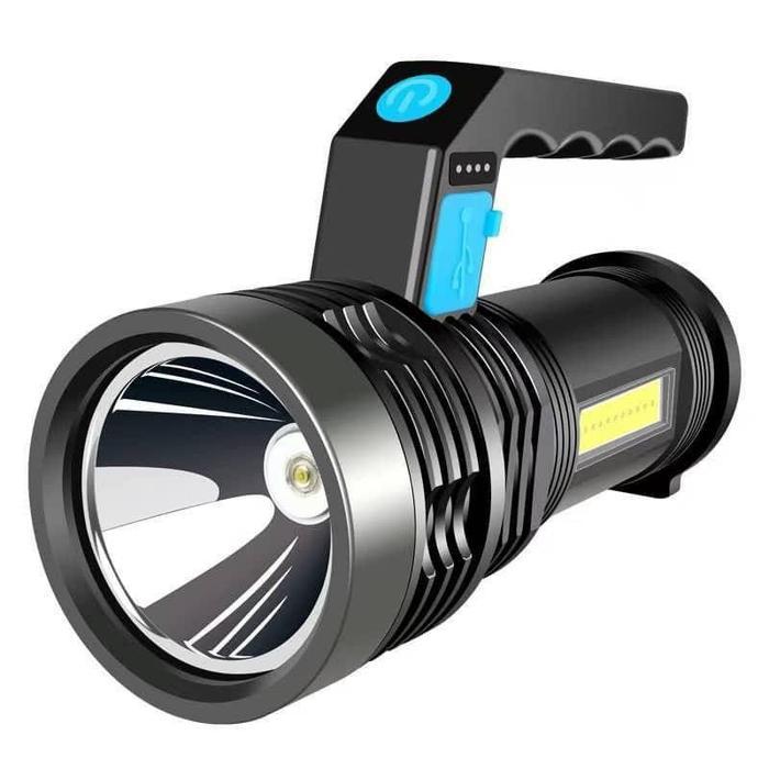 Senter LED Rechargeable Super Terang Model Pistol X501 – Lampu Sorot Jarak Jauh COB Multifungsi untu