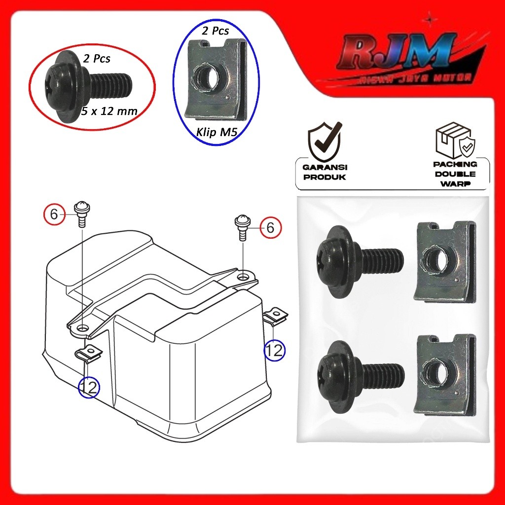 BAUD BAUT BOX AKI SET BEAT SCOOPY VARIO 110 FI 2012 - 2014
