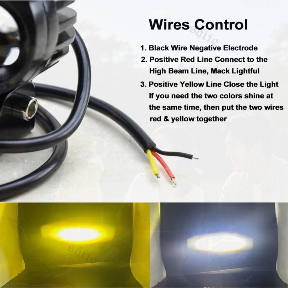 Lampu Tembak Owl 2 Mata Lampu Tembak Laser LED D2 Owl 2 Warna Waterproof Lampu Burung Hantu