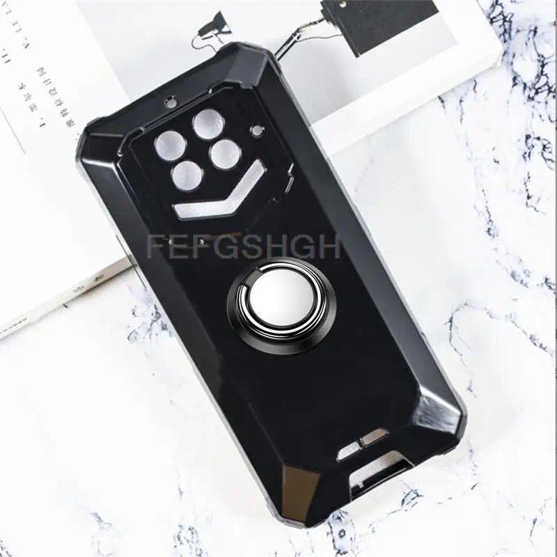 For Oukitel WP15 5G 6.52" Oukitel WP15 S 5G WP15S Back Ring Holder Bracket TPU Soft Silicone protect
