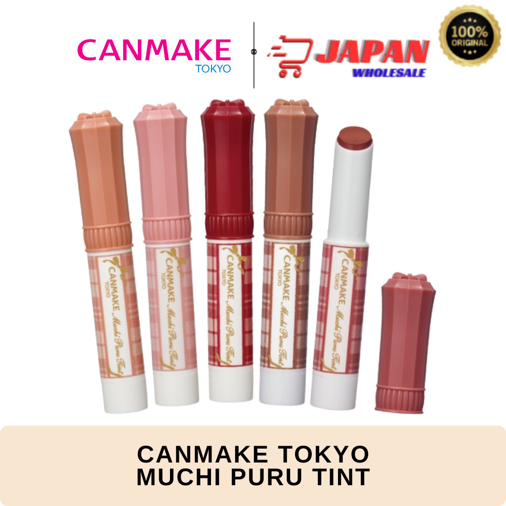 Canmake Muchi Puru Tint | Canmake Glossy Lip Tint Stick | Canmake Original Japan