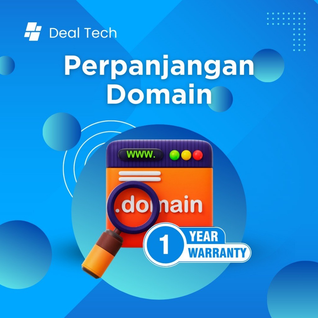 Perpanjang Domain TLD 1 Tahun - Deal Tech