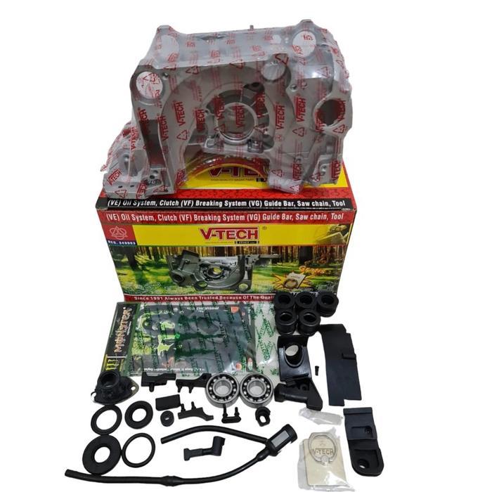 Ready BODY MESIN CHAINSAW KOMPLIT DENGAN SEAL DAN PAKING KOMPLIT CHAINSAW 5200 5800 SINSO SENSO MINI