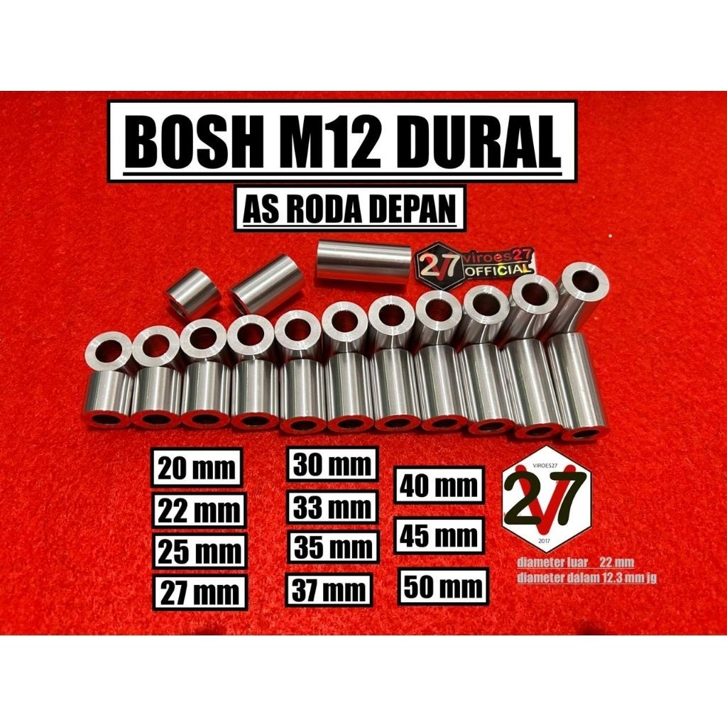 Bosh M12 / AS 12mm AS RODA DEPAN DURAL 2 cm - 5 cm