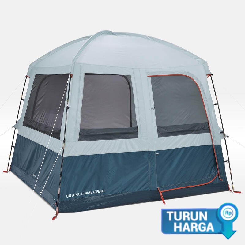 Decathlon QUECHUA Ruang Tamu Camping dengan Rangka Tenda - Base Arpenaz - 6 Orang - 8648391