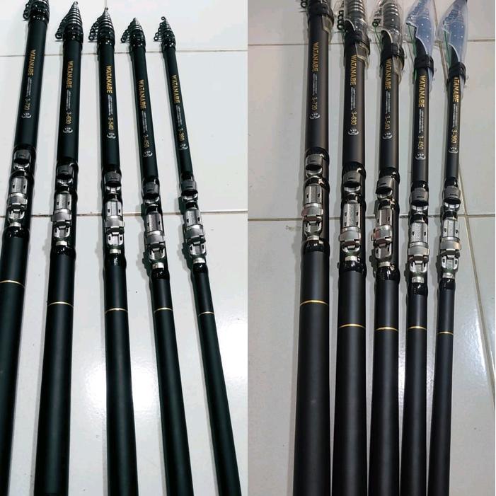 Joran Tegek Kolong Full Carbon Murni bisa di zoom 720 630 540 450 360 Watanabe import Jepang - 4,5 M