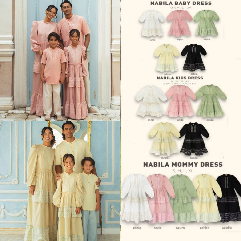 BOHOPANNA - NABILA DRESS BOHOPANNA - NABILA KIDS DRESS - NABILA BABY DRESS - NABILA MOMMY DRESS -