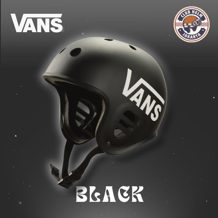 Helm Sepeda Skate Bmx Vans - Vans-Black Doff, Allsize