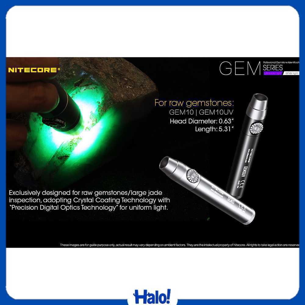 Nitecore GEM10UV Senter Indentifikasi Batu Mulia Gemstone Ultraviolet