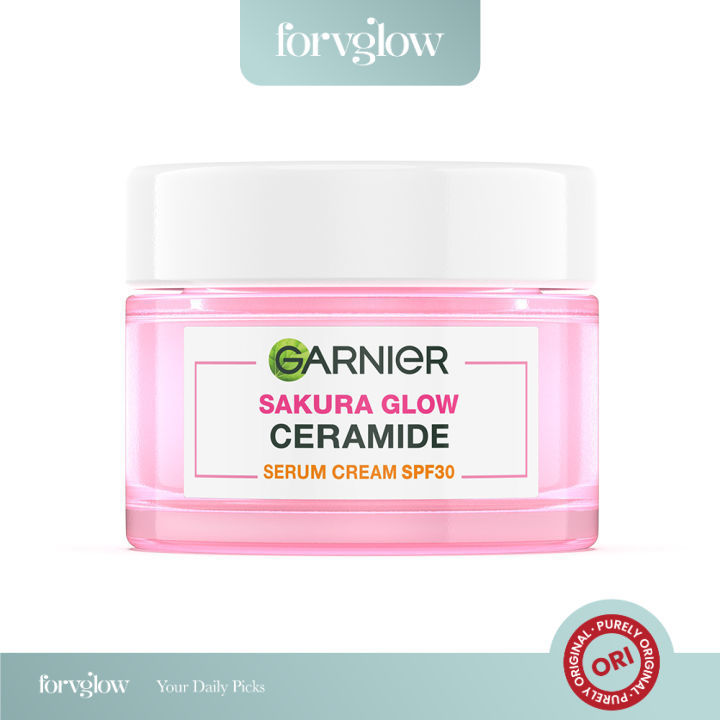 Pelembab Garni Sakura Glow Pinkish Radiance Glowing Day Cream SP30 / PA +++ 50ml ORIGINAL (Krim Sian