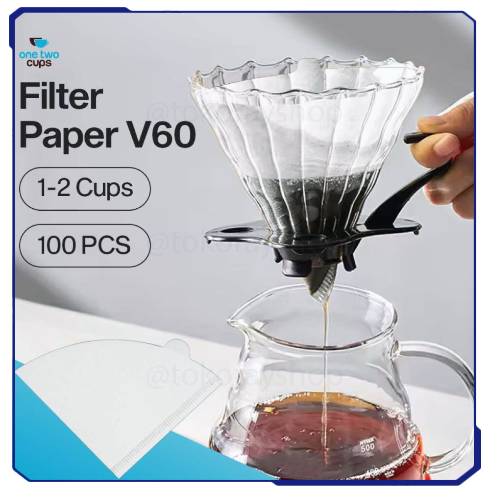 Kertas Filter Saringan Kopi V60 Drip 1-2 Serve 100PCS CT087