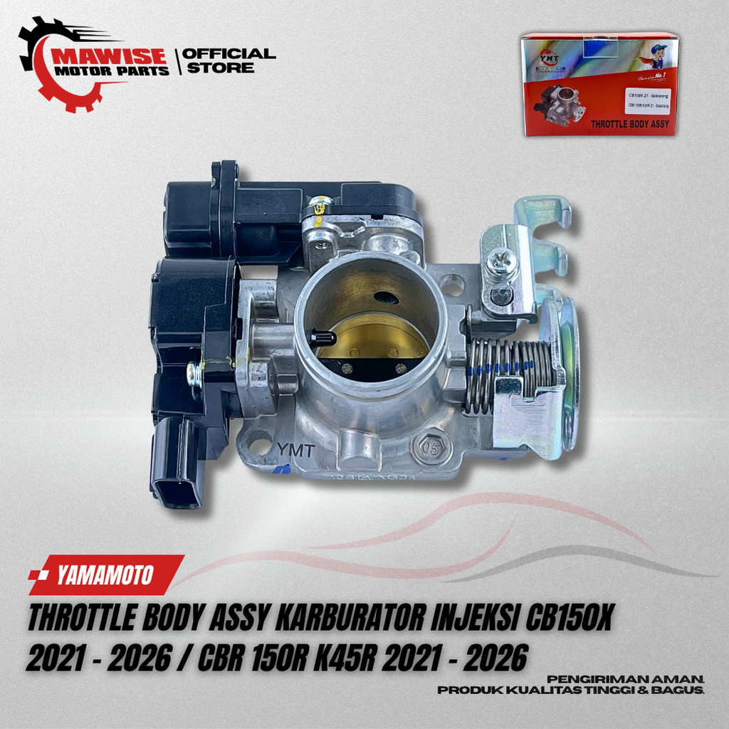 THROTTLE BODY ASSY KARBURATOR INJEKSI CB150X 2021-2026 / CBR 150R K45R 2021-2026 YAMAMOTO - THROTTLE