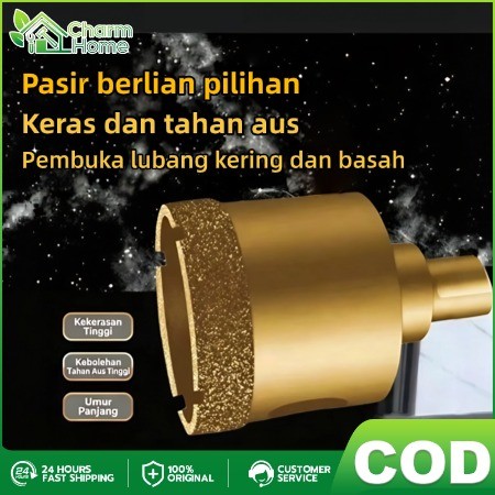 25/35 MM Mata Bor Lubang Diamond Kaca Keramik Marmer Granit /Mesin Bor Listrik Anti Karat Tahan Lama