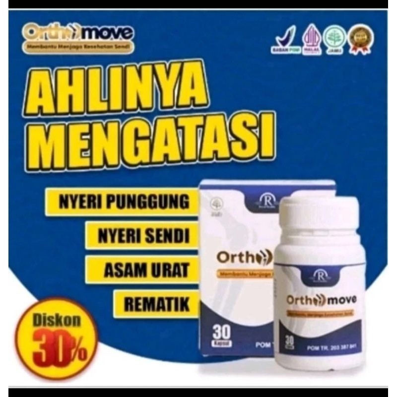 (TERMURAH) Orthomove Original Obat Nyeri Sendi Otot Tulang Rematik Saraf Kejepit Asam Urat Asli Herb