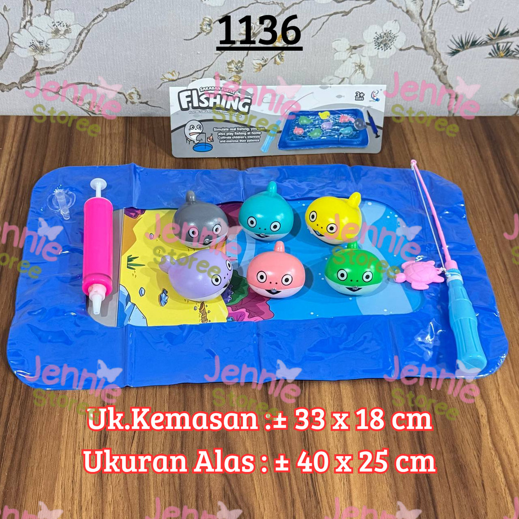 Mainan Pancing Ikan Baby Shark / Mainan Edukasi Pancingan / Mainan Baby Shark / Mainan Montessori