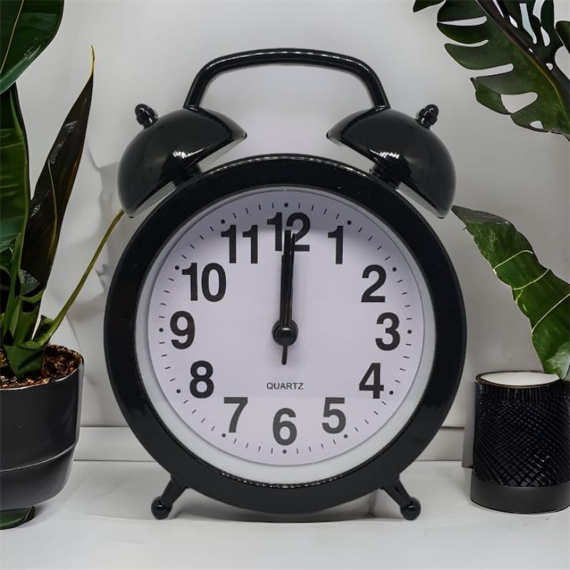 Jam Weker Alarm JX 8028 /Jam Meja Alarm / Dm 8cm || Skylar Jam Acc