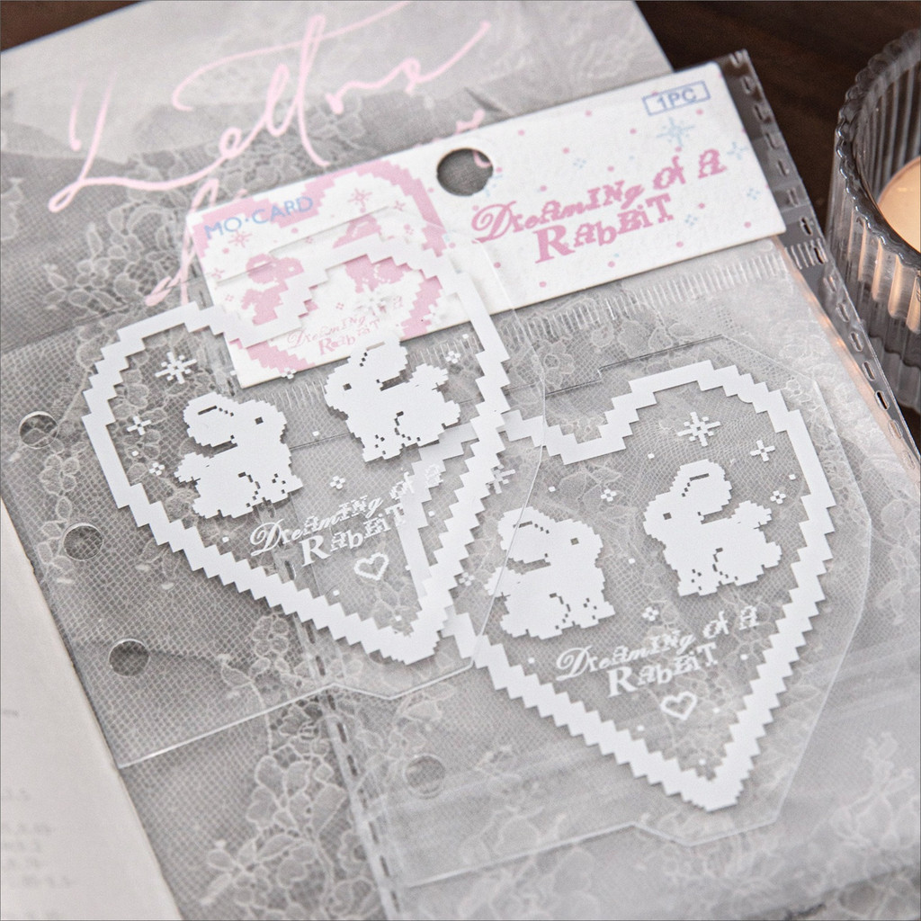 Lace Dream Series Acrylic Binder Divider Pembatas Binder Journal Mini Vintage Aesthetic
