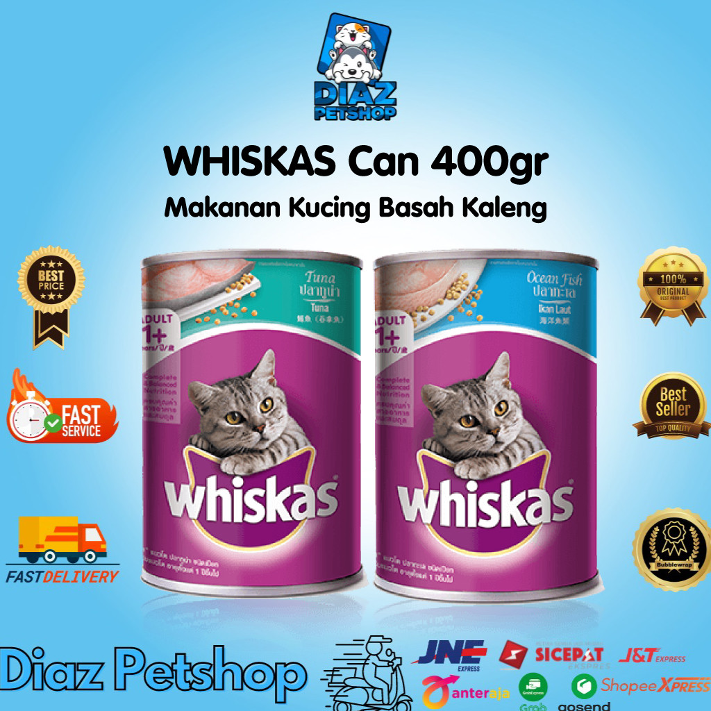 WHISKAS KALENG 400GR