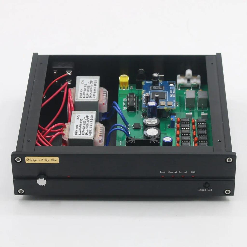L1543DAC 16X HiFi TDA1543 Home Auo DAC Decoder gital CoaxialFiber Optic USB Input