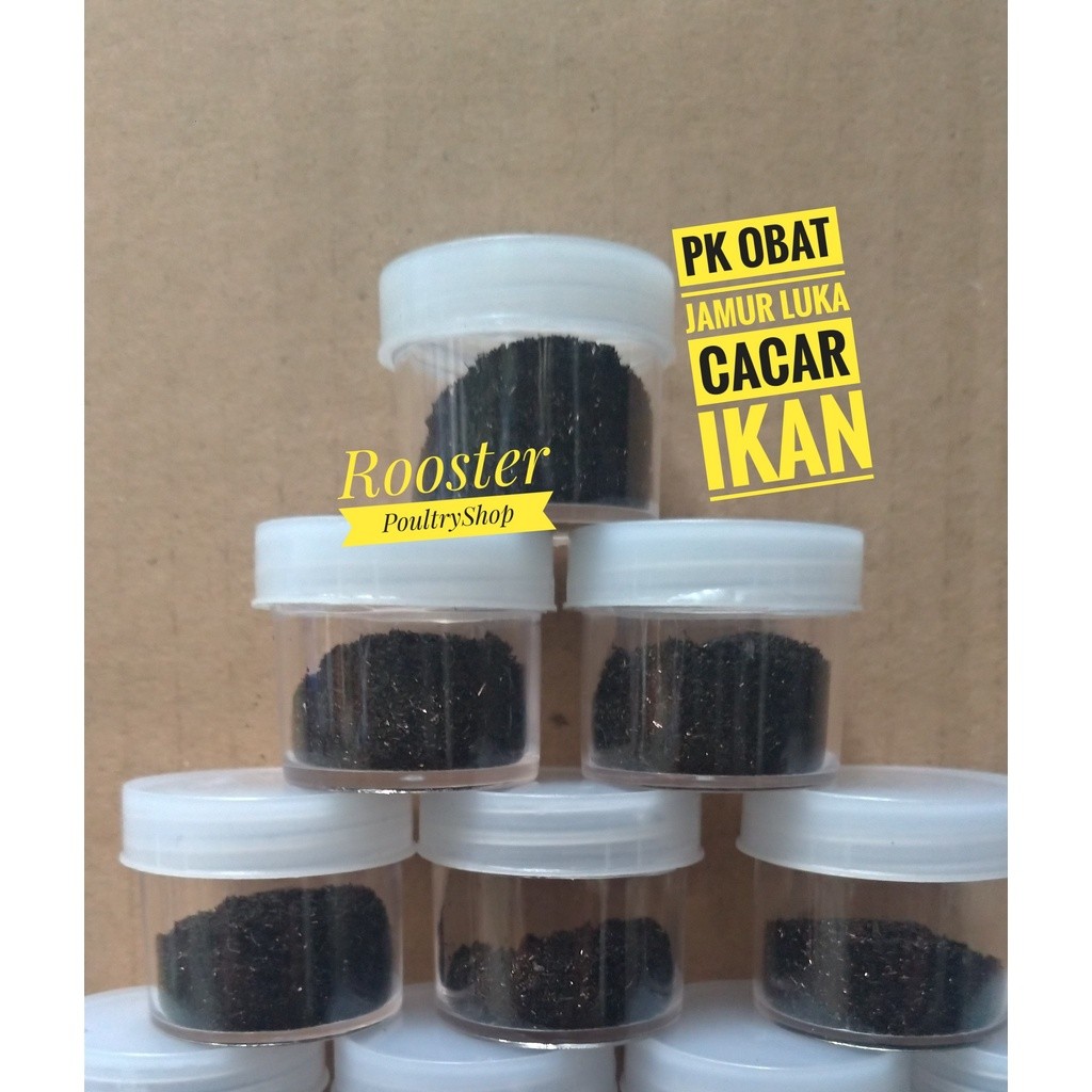Obat Ikan Sakit Jamur Luka Cacar Ikan PK Permanganas Kalicus 5 Gram