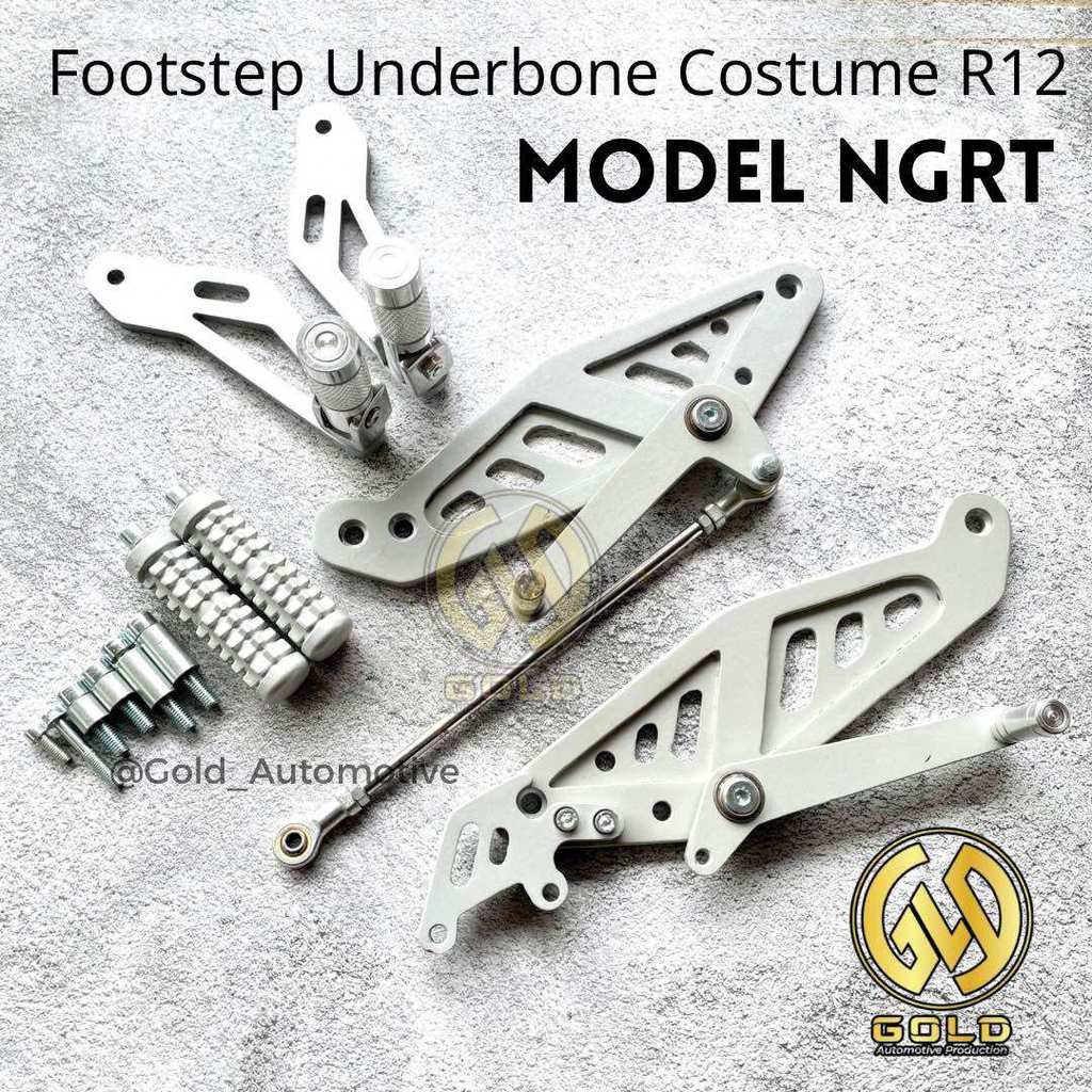Underbone Satria FU FI F Facelift Karbu & Injeksi Double Step | Footstep UB Suzuki NGRT R2 10mm