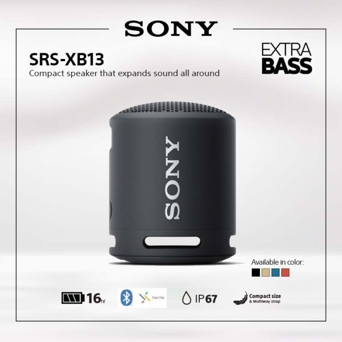 Sony SRS XB13 / XB-13 / XB 13 Wireless Bluetooth Speaker Extra Bass