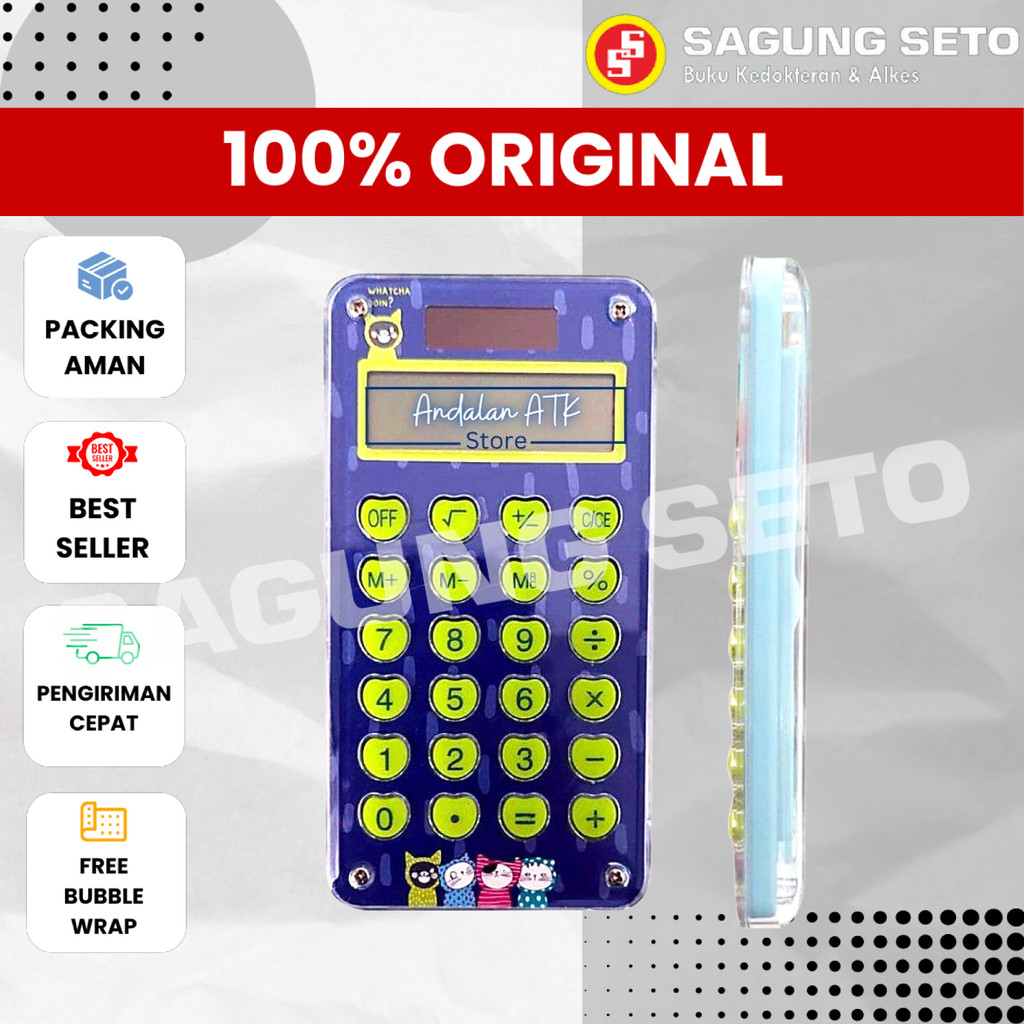 M&G KALKULATOR MINI PORTABLE 8 DIGIT/ KALKULATOR KARAKTER 8 DIGIT
