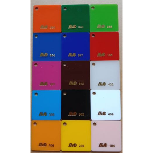 acrylic/akrilik lembaran 2mm A5/warna solid