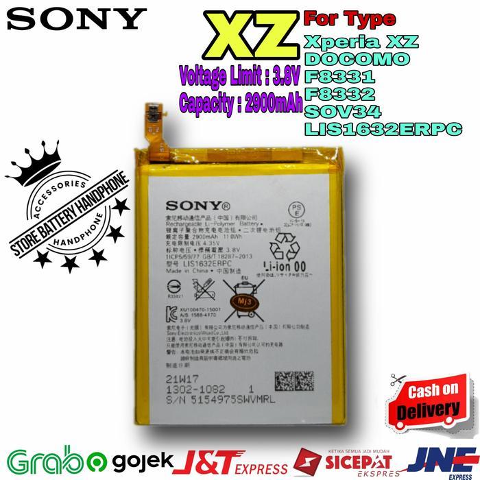 Battery Baterai Batrai Batre Sony XZ Experia XZ Xperia XZ LIS1623ERPC