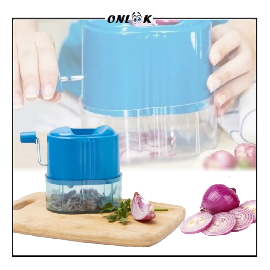 Alat Perajang Bawang Manual Onion Slicer  / Blender Giling Penghalus Bawang Merah Putih Praktis