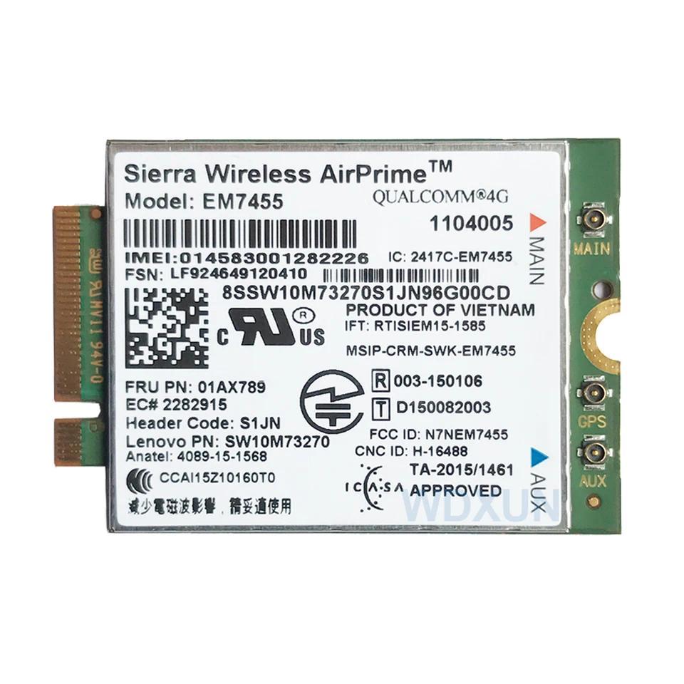 EM7455 Module 4G LTE 00JT547 00JT542 01AX789 01AX746 4G Card for Laptop Thinkpad T460 T460S T560 X1 