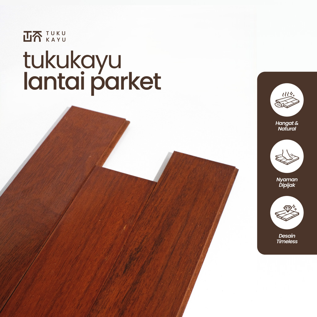 Lantai Kayu Merbau Solid – Parket / Flooring Kayu Asli untuk Rumah & Dekorasi | Tuku Kayu
