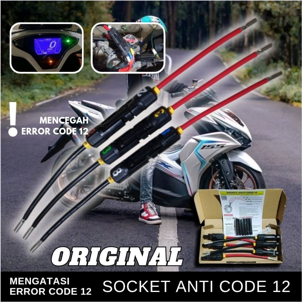 (Elvonik) Soket Anti Kode 12 Aerox / Lexi / Nmax
