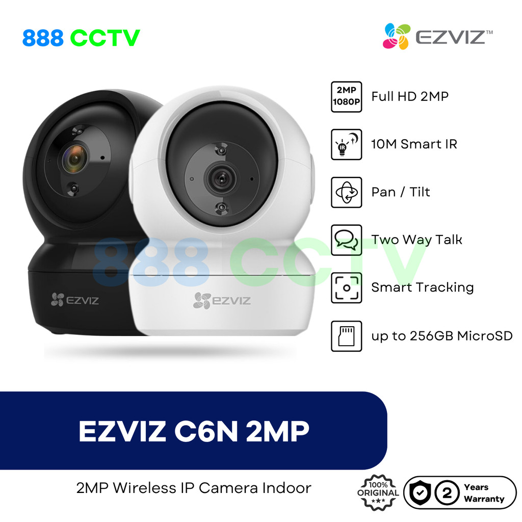 EZVIZ C6N 2MP 1080p Smart CCTV WiFi IP Camera Indoor Pan/Tilt