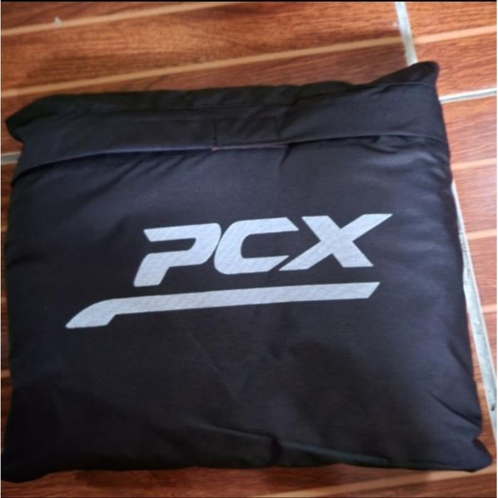 Sarung Motor Logo Pcx 160 150 Waterproof Premium - Hitam, PCX 160 150