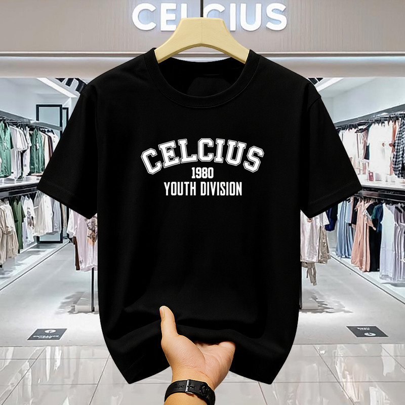 T-shirt CELCIUS Pria Original Brand Kaos Casual Streetwear Fashion Trendy