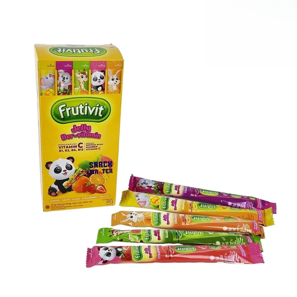 FRUTIVIT AGAR JELLY STIK [1 PAK ISI 20 PCS] - Jelly Buah Stik Murah Meriah