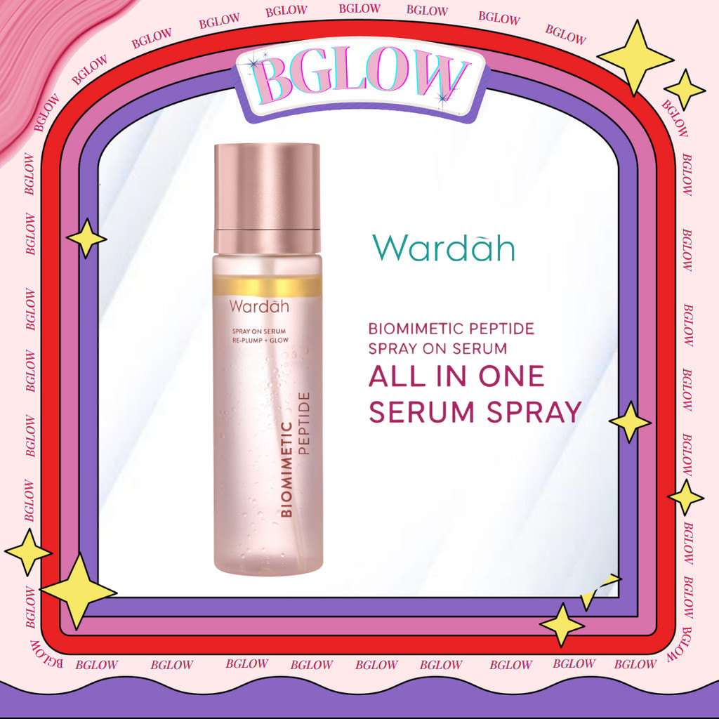 Wardah Serum Spray On Serum Biomimetic Peptide 105ML Instant Glowing First Spray Serum - Kulit lebih