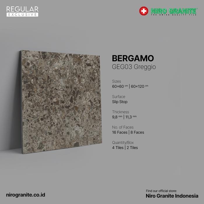NIRO GRANITE 1st Grade - Bergamo GEG03 - Slip Stop - 60 x 60,