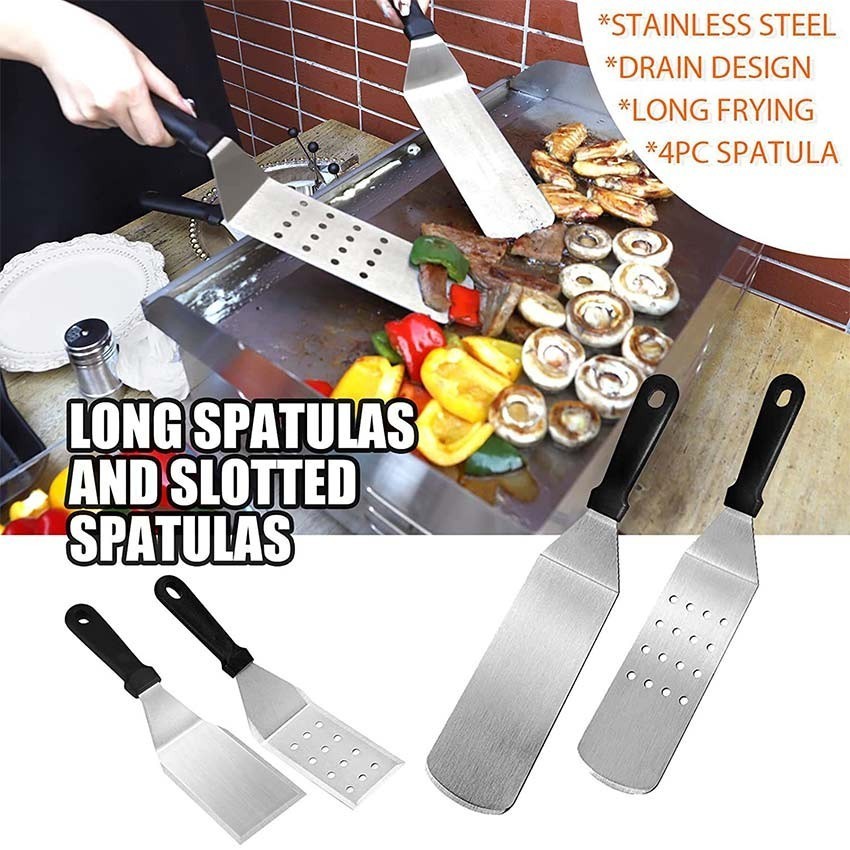 Set Peralatan Panggang BBQ Daging Spatula Grill Set  Alat Grill Bbq Dan Kompor