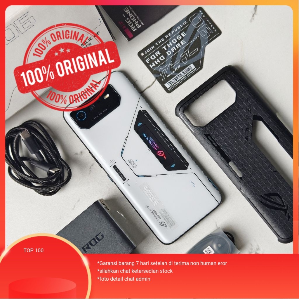 Rog Phone 6 Pro 18/512GB Seperti Baru Garansi Resmi