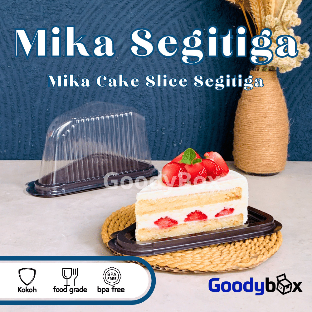 Goodybox - Mika Cake Slice Segitiga / Mika Cake Potong / Mika Mille Crepes Slice Cake Kue Ultah