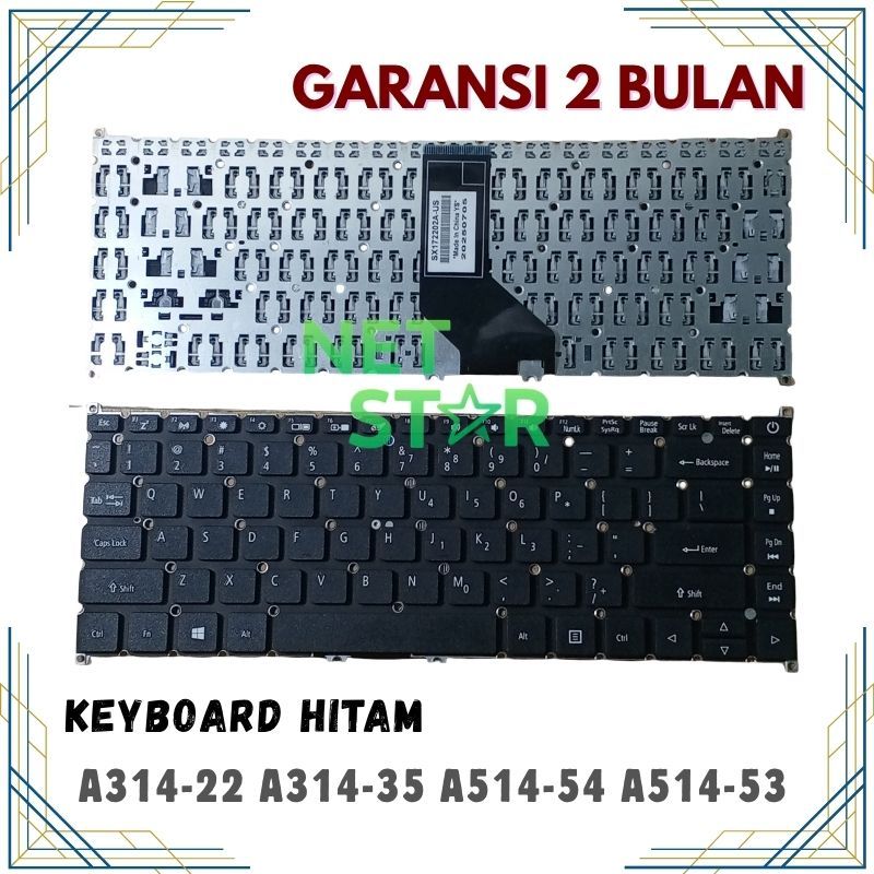 Keyboard Laptop Acer Aspire 3 A314 A314-21 A314-41 A314-33 A314-31 Series -NS