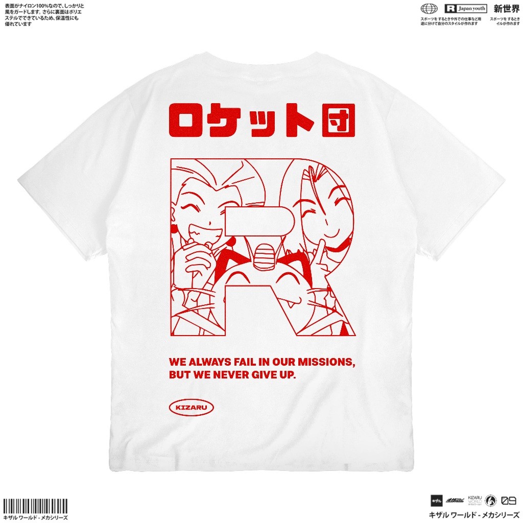 COD KIZARU Kaos Anime Pokemon TEAM ROCKET