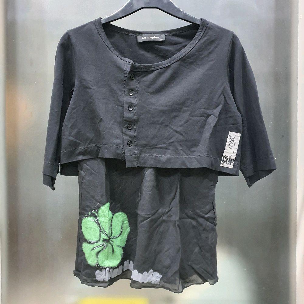 S set baju cewek atasan 2pcs inner outer le copine hitam second preloved prelove pakaian cewek casua