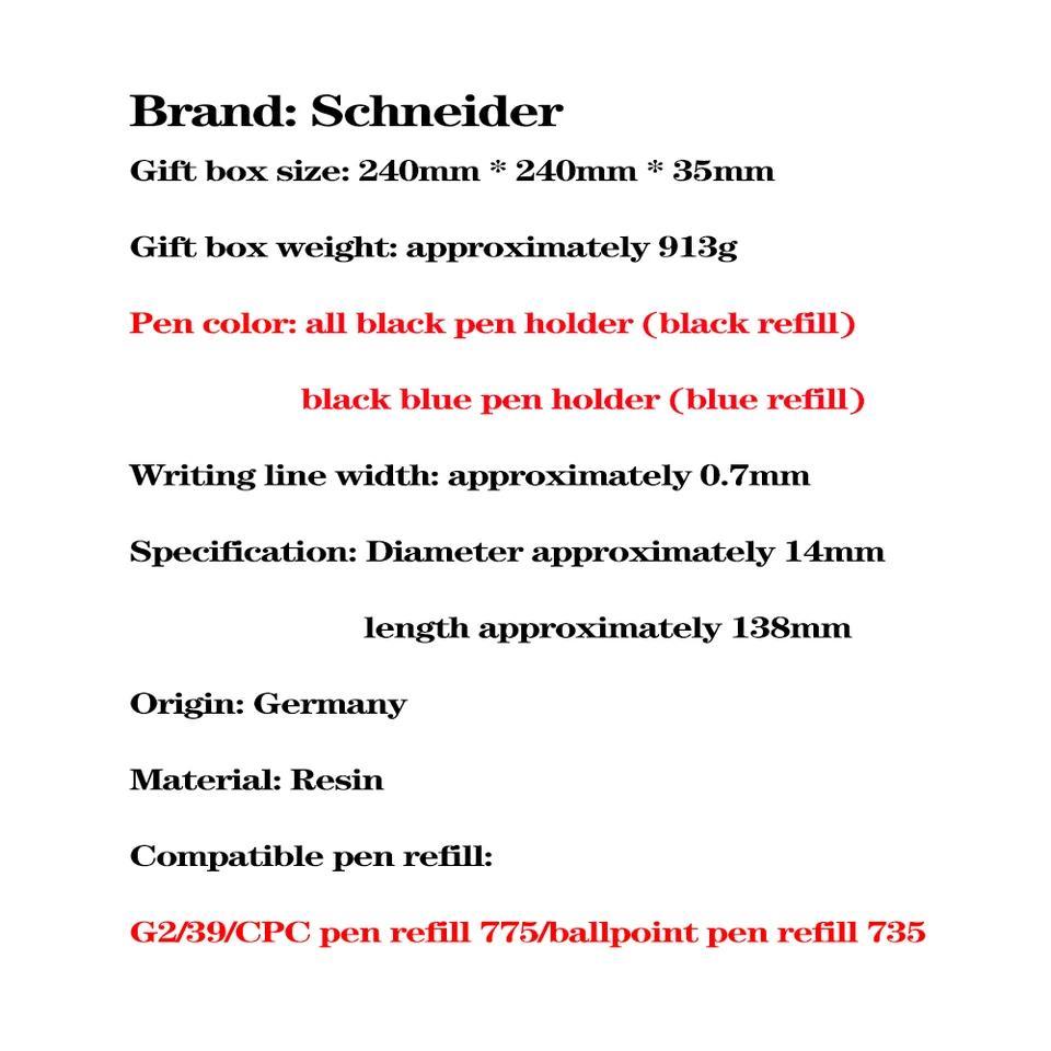 Schneider Gel Pen Contrast Flying Oil Pen Ball Pen 0.7mm Super Smooth Writing Large Capacity Waterpr