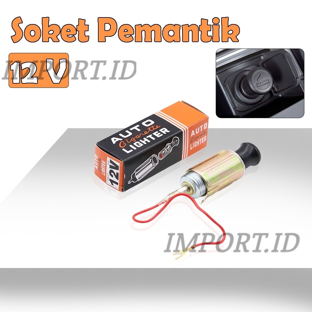 Soket Pemantik Konduktor Mudah Panas Portable Soket Pemantik Mobil Handle Tahan Panas Anti Karat